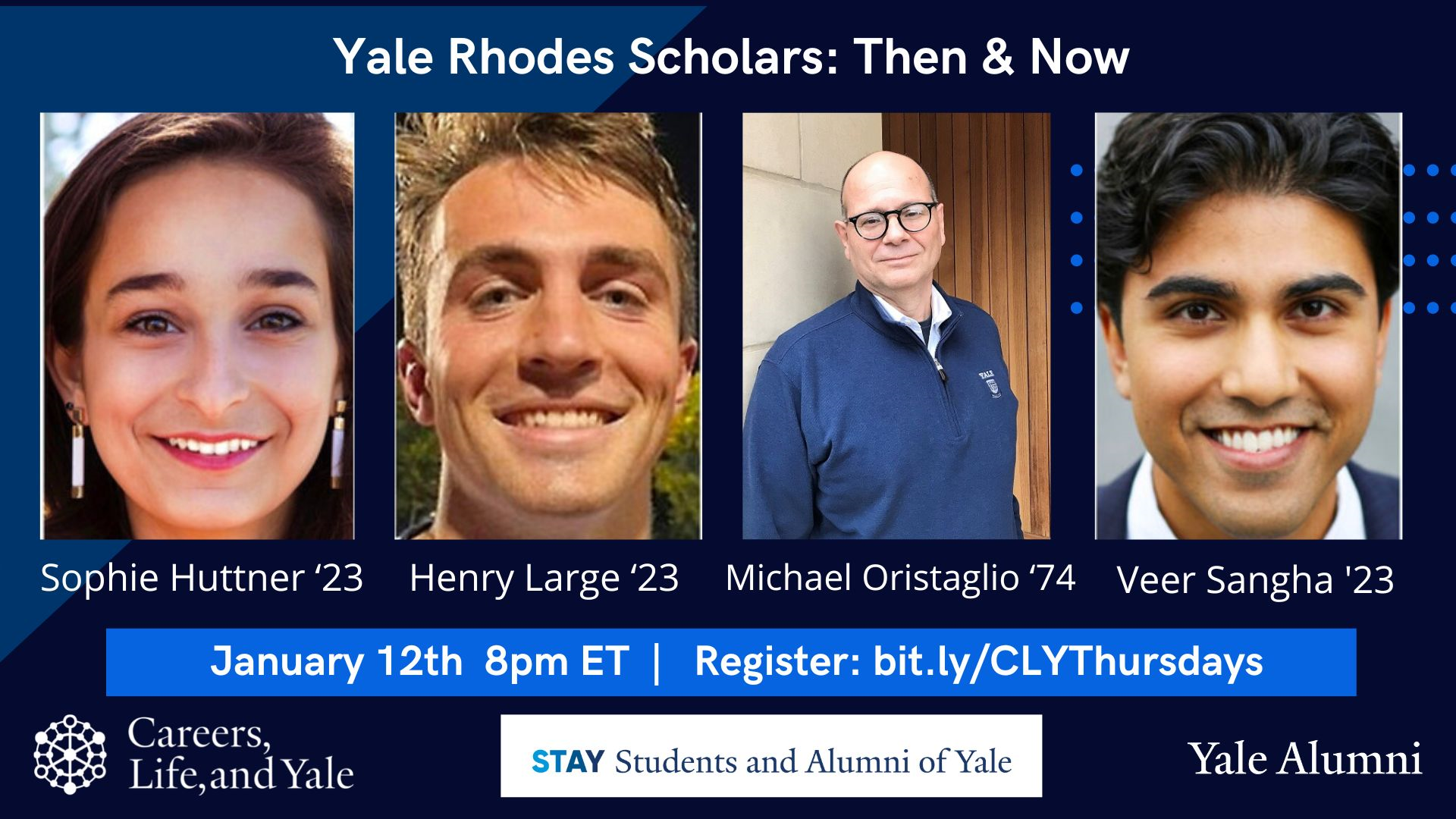 Careers, Life, and Yale Thursday Show Yale Rhodes Scholars Then & Now